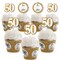 Big Dot of Happiness We Still Do - 50th Wedding Anniversary - Cupcake Decoration - Anniversary Party Cupcake Wrappers and Treat Picks Kit - Set of 24